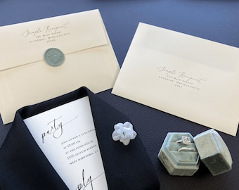 Wedding White Envelopes - Straight Flap, Matte (A7 5X7) - 25 Pack, Blank