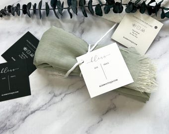 Mini Square Cards, 3x3 inches | Blank Tags, Place Cards (25 Pack)