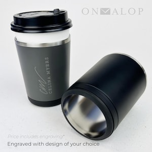 Personalized Coffee Cup Sleeve | Engraved Stainless Steel Insulator