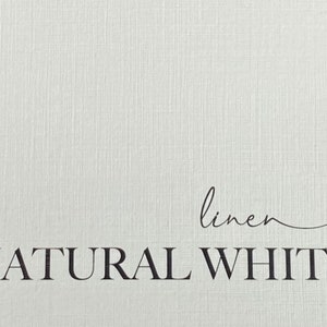 Onvalop 8 1/2 x 11 Linen Textured Card Stock | Thick, Heavy Paper, Linen Finish - Natural White