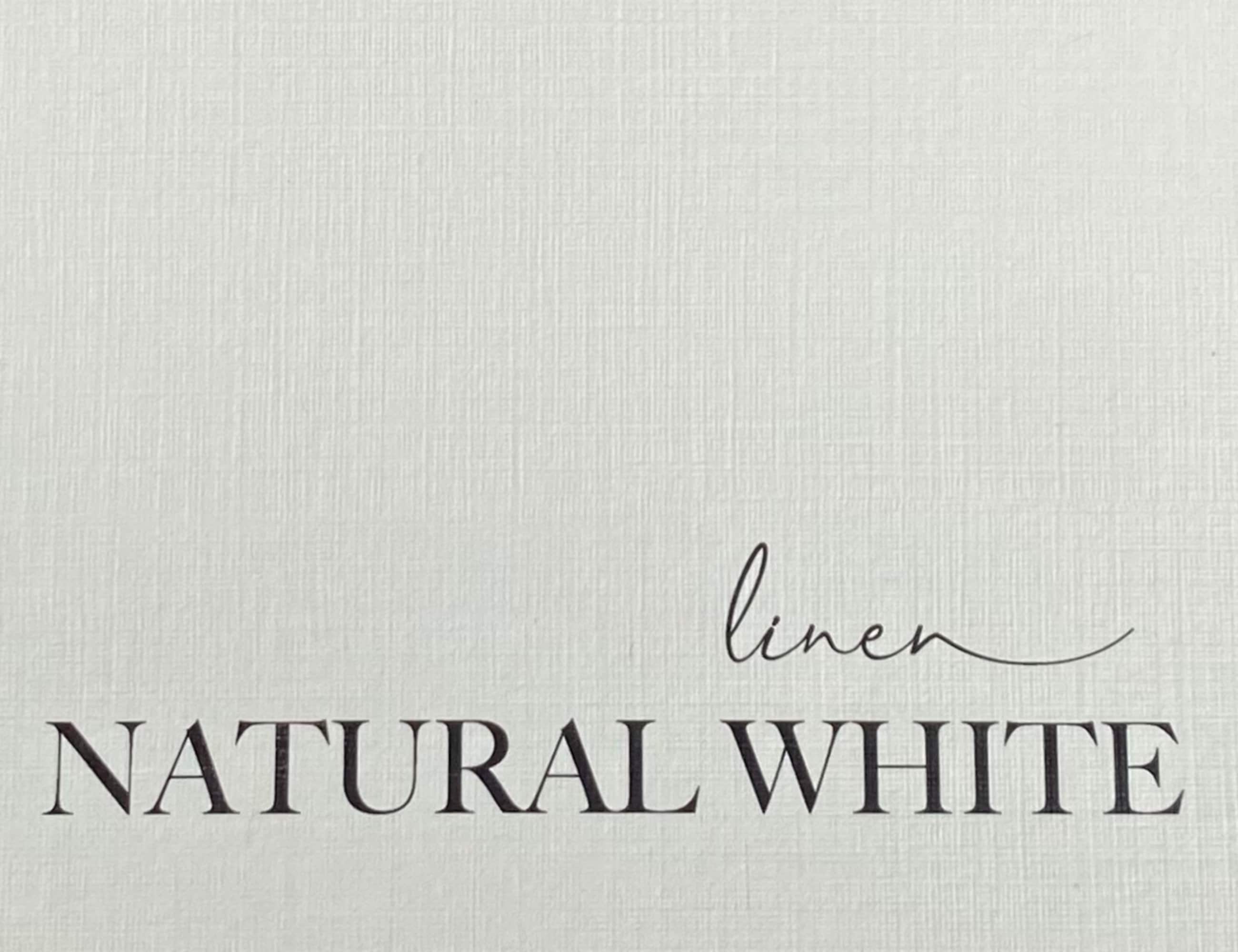 100 White Linen 80# Cover Paper Sheets - 4 X 6 (4X6 Inches) Photo