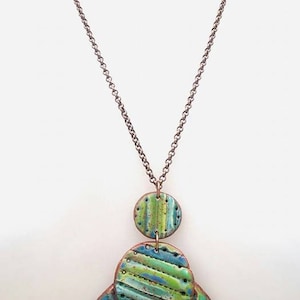 Polymer clay pendant, jewelry, Boho pendant, Jewelry pendant made of polymer clay , Boho jewelry,Boho