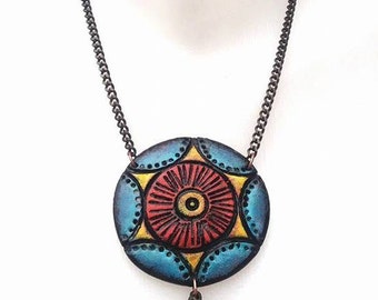 Polymer clay jewelry handmade in Europe.