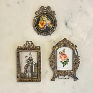 Antique French Miniature Picture Frames – Three Styles Available