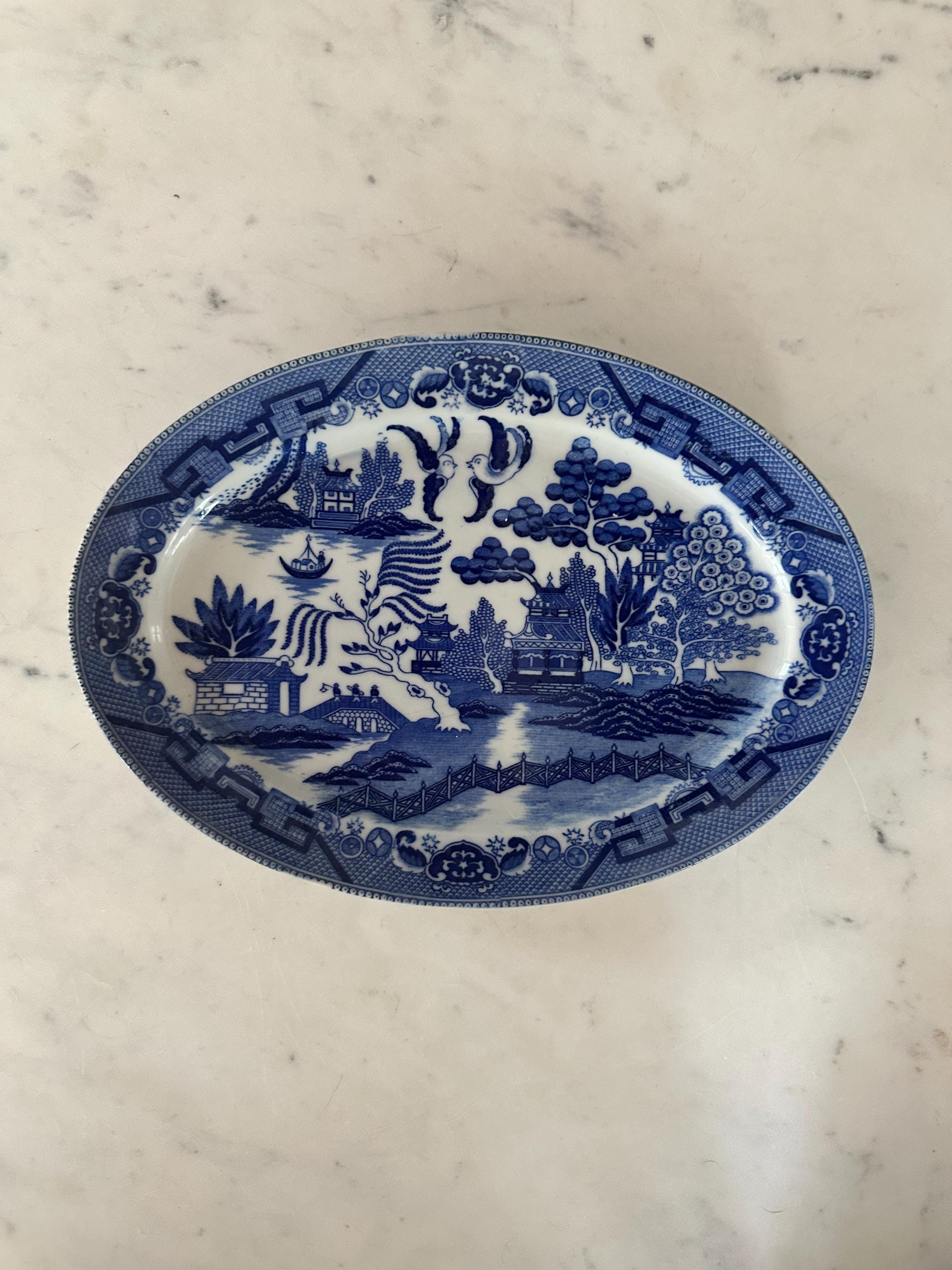 超希少　ブルーウィローパターンのミニセット（日本製） 超希少 ブルーウィローパターンのミニセット（日本製） 1900