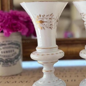 Antique Bristol Glass Vases – Hand-Painted - Priced individually