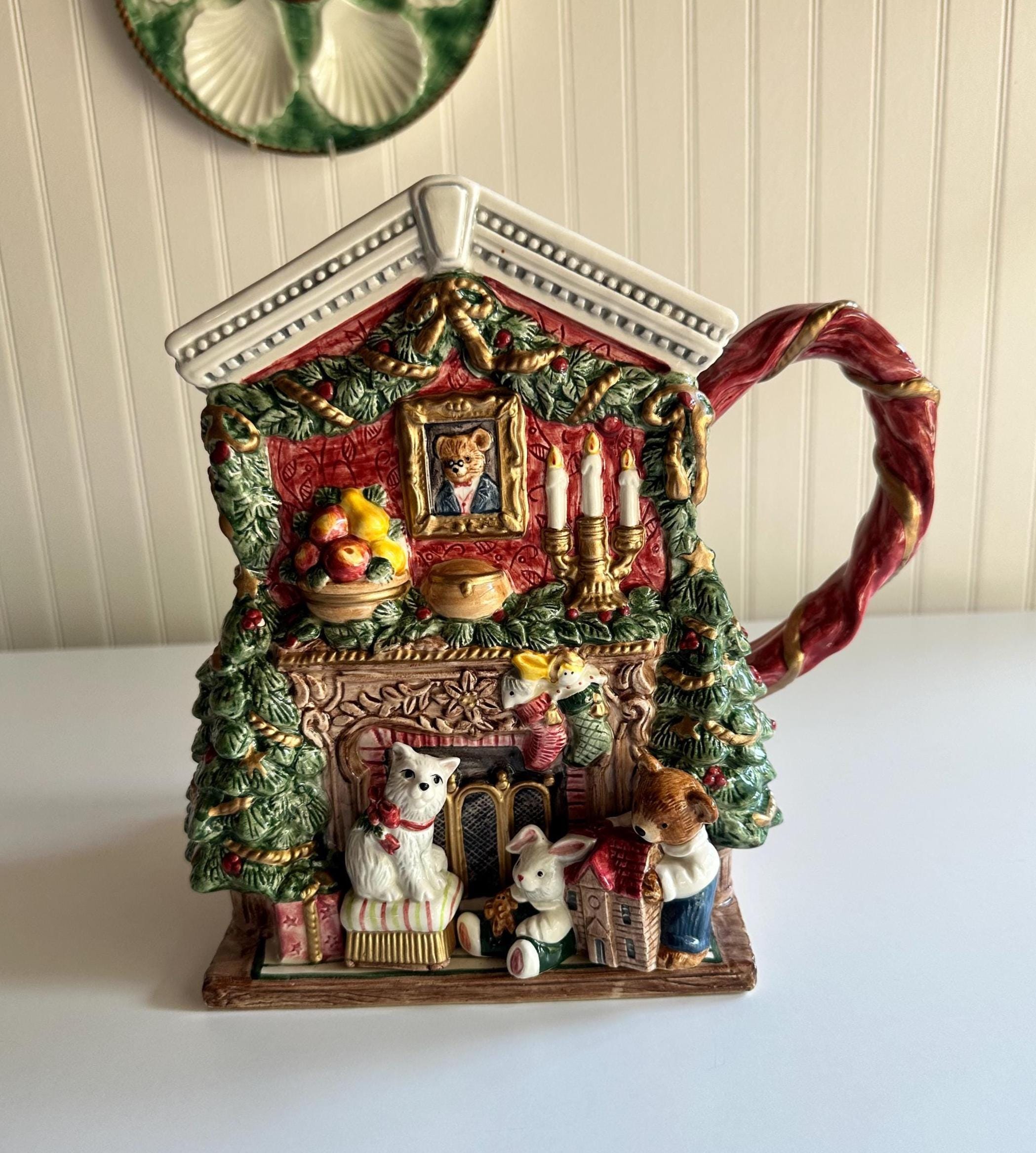 フィッツ&フロイド 『Mandarin Marsh』 中皿 皿立て付き 2025年最新