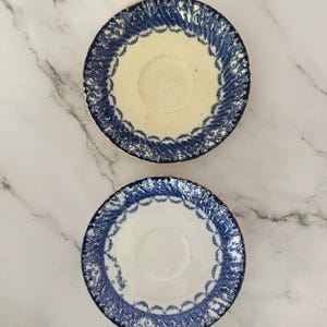 Piattino antico Royal Doulton Flow Blue - Venduto singolarmente