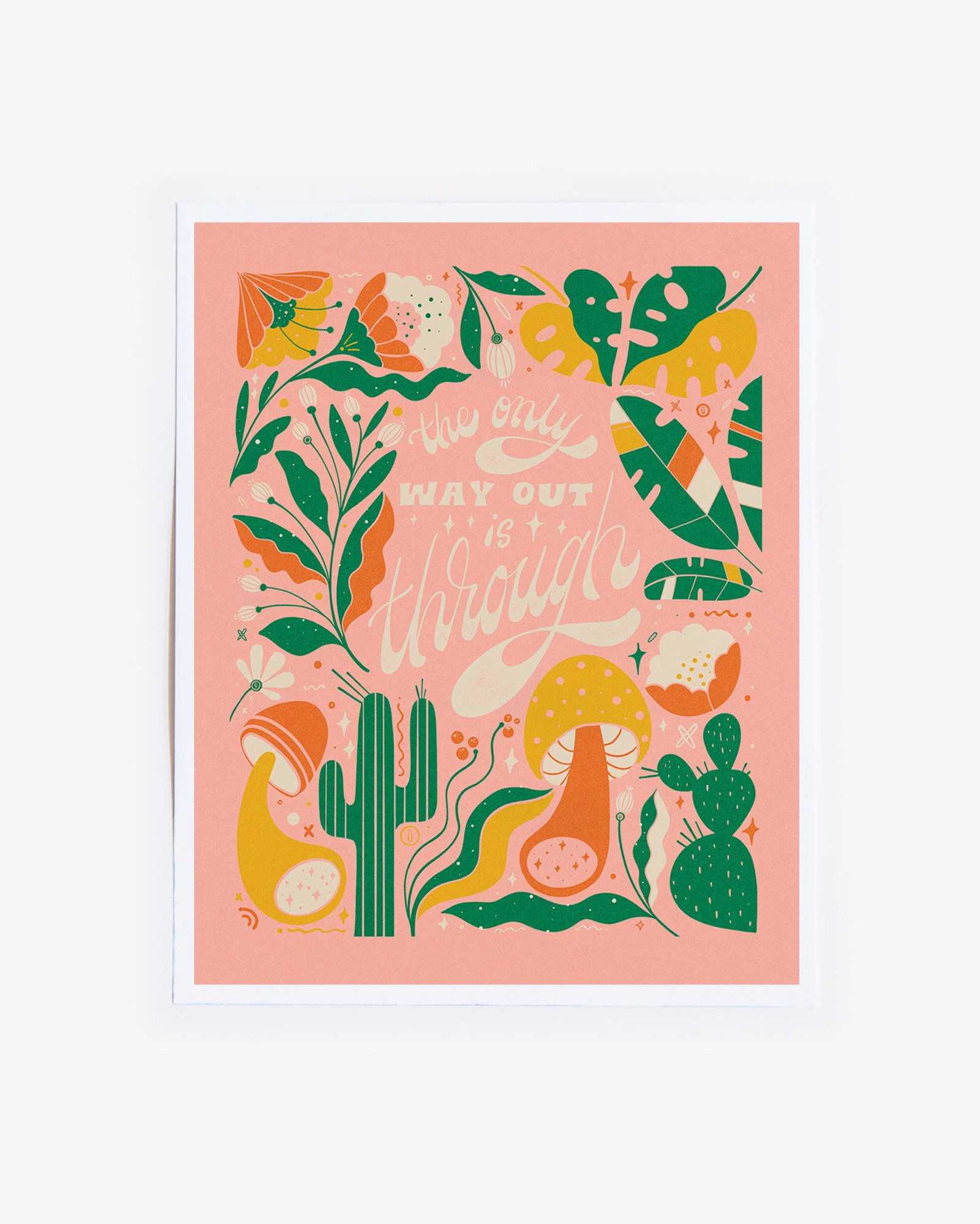 The Only Way Out is Through // Art Print Etsy