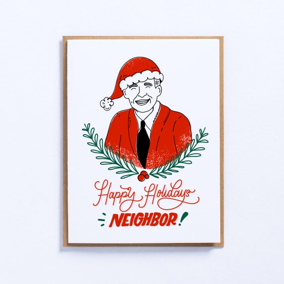Mr. Rogers / Holiday Greeting Card | Etsy