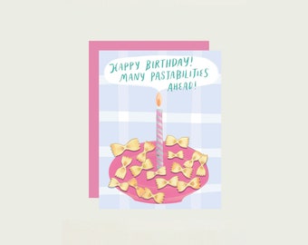 Pasta Birthday Card