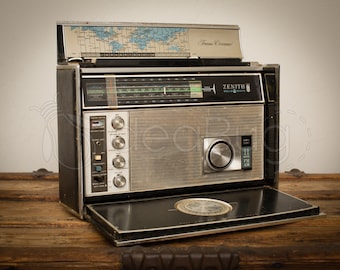 PHOTO PRINT - Vintage 60s Zenith Trans-Oceanic Royal D7000Y Radio, 8x10 or 16x20