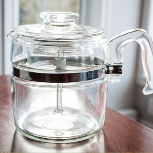 PYREX Flameware 6 Cup Coffee Pot Percolator - 7756B for sale