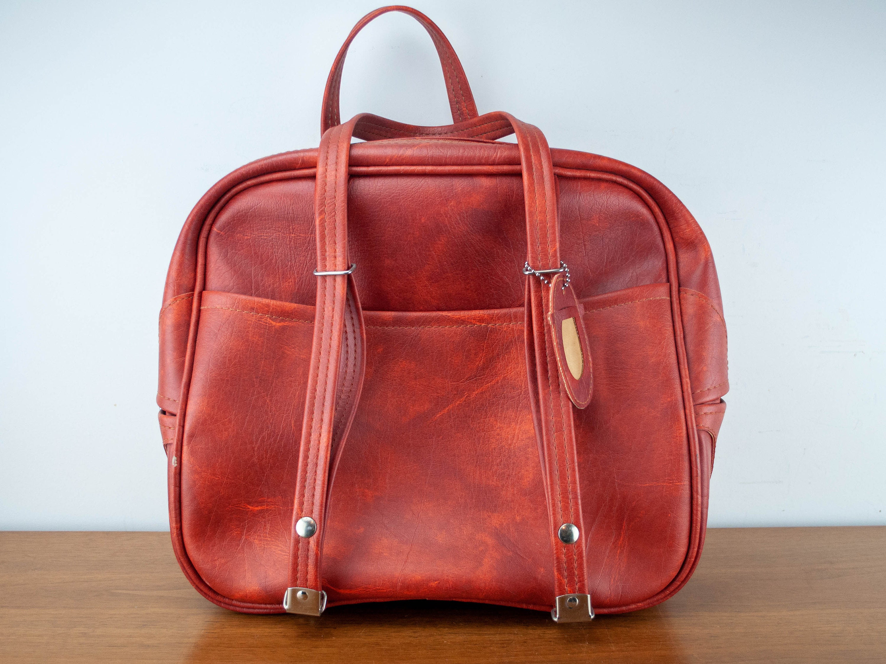 makeup bag Vintage Dionite grigio e rosso valigia/borsa da viaggio Borse e borsette Valigie e accessori da viaggio Trolley camera bag 