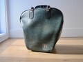 Vintage grey Brunswick Bowling Bag - Faux Leather grey bowling bag