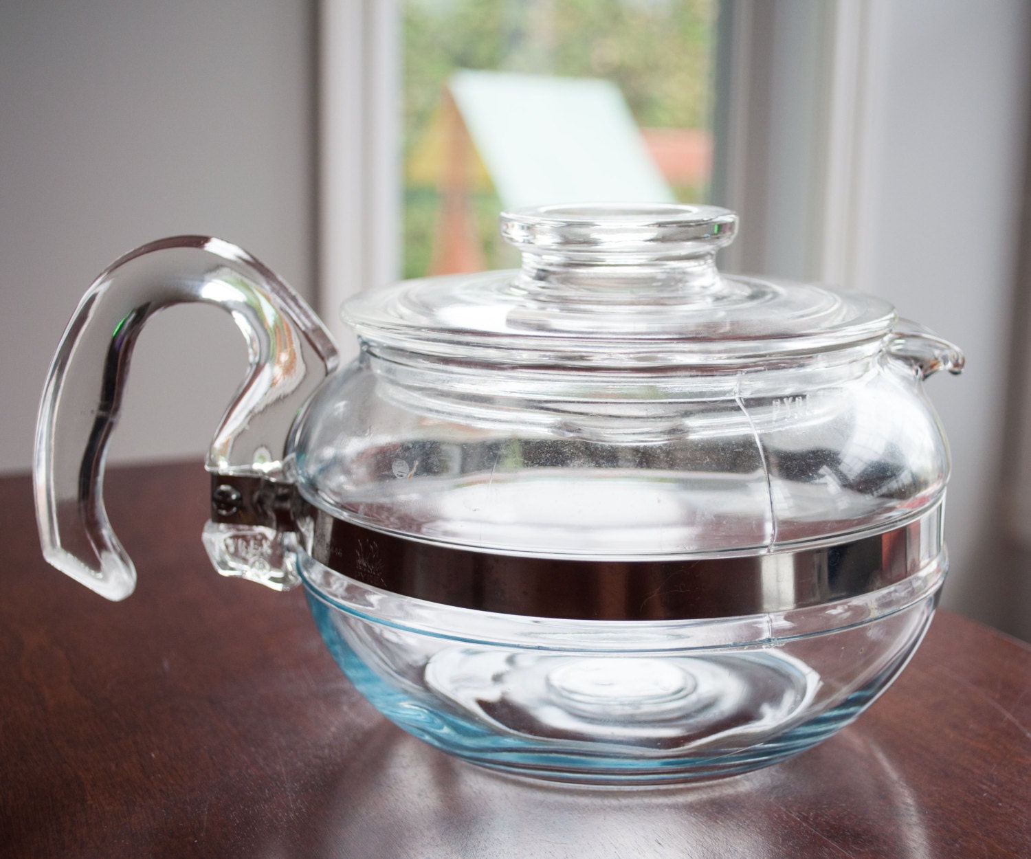 Vintage Pyrex Glass Coffee Carafe, Clear Tea Kettle, Antique Tea Pot –  Funkyhouse Vintage