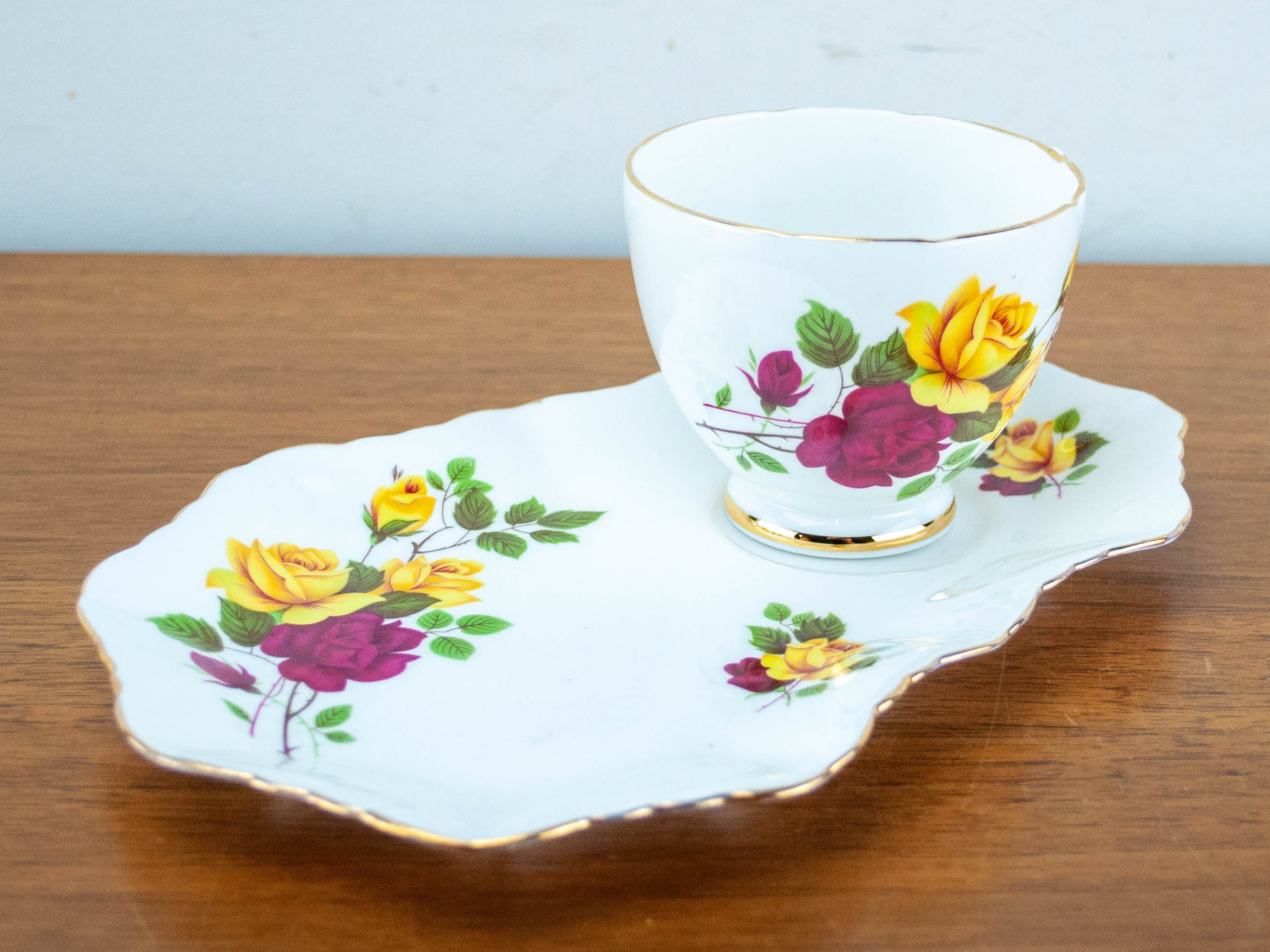 Delphine Bone China White Teacup and Saucer Vintage English Etsy