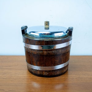 Eiskübel aus Holz – MIdCentury – 60er Jahre