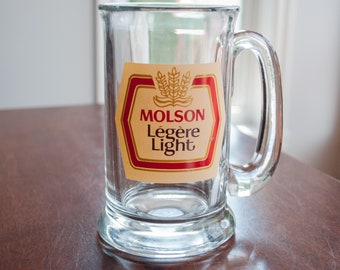 Molson Light Fine Beers Mug - Breweriana Vintage