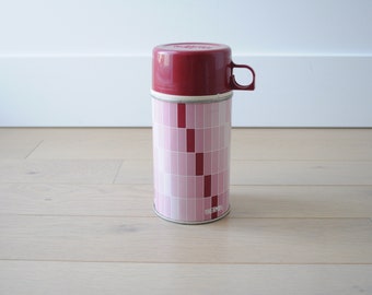 Vintage termos - rosa metalltermos