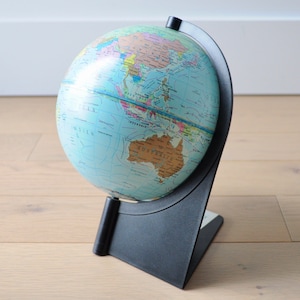 Vintage-Erdglobus aus den 90er-Jahren von Scan Globe – hergestellt in Dänemark – auf Französisch