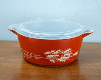 Vintage Pyrex Mixing Bowl 475 old harvest red