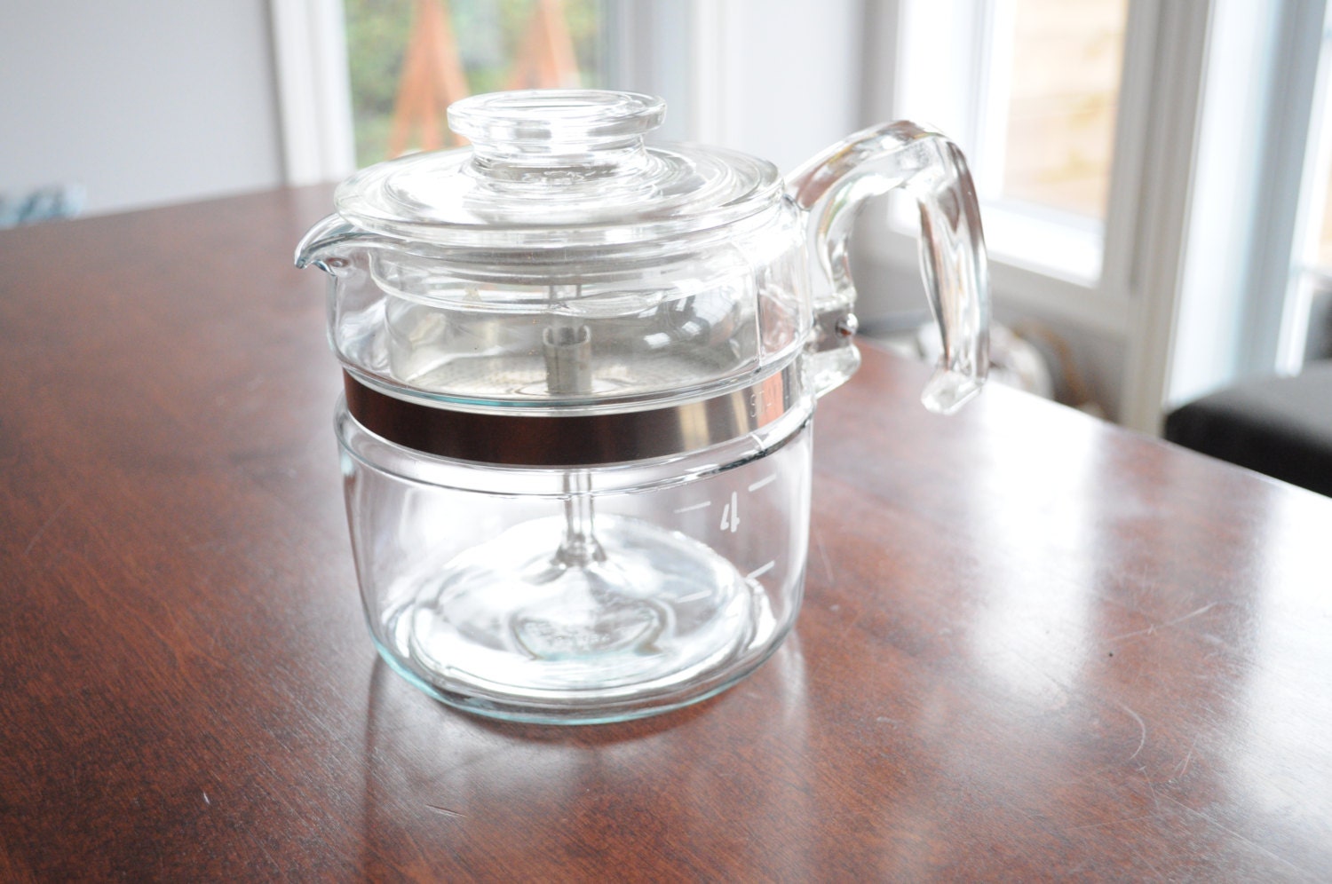 Vintage 4 Cup Stove Top Pyrex Percolator Coffee Maker. Complete. Very Good  Condition. No Chips -  Israel