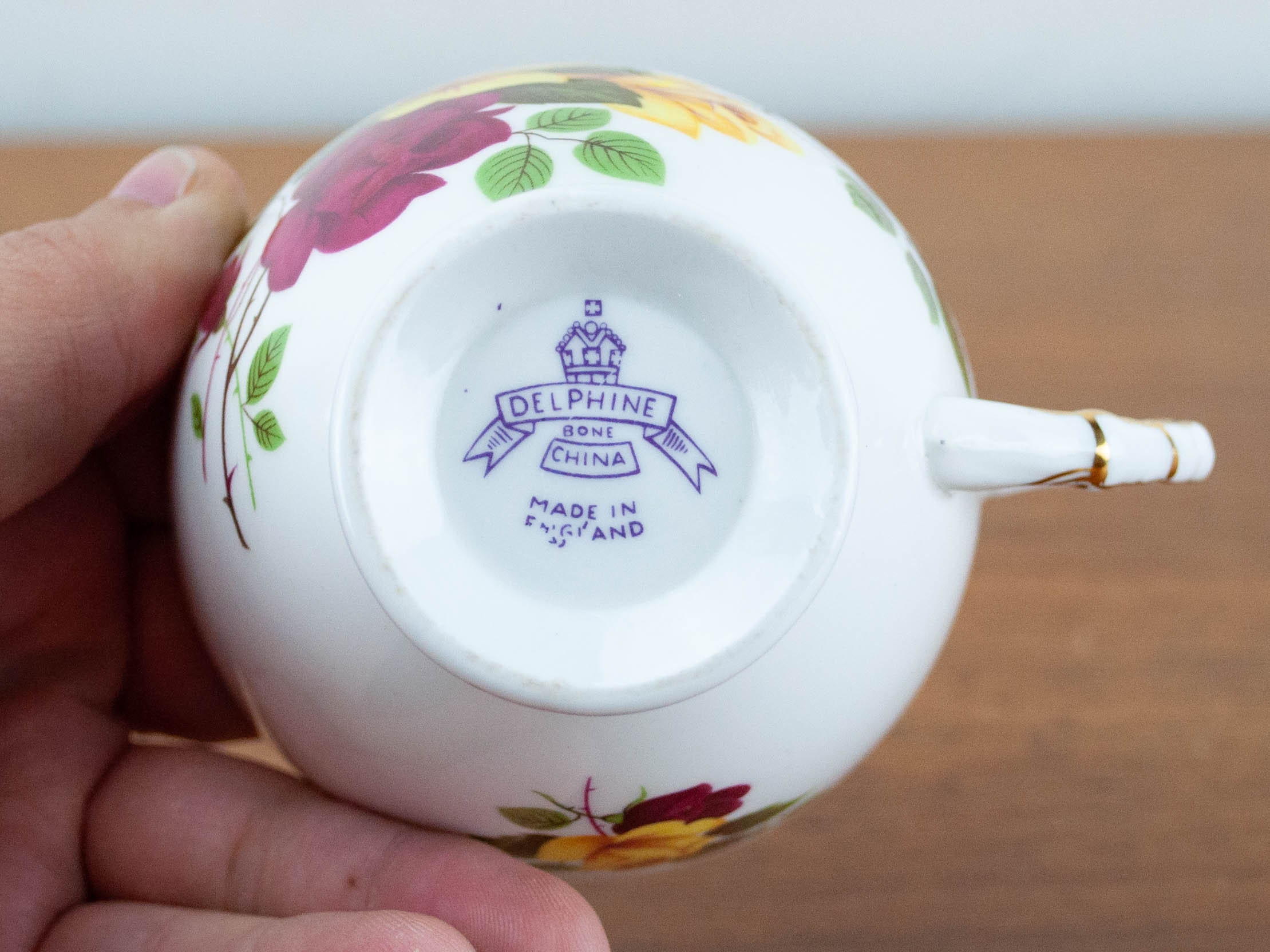 Delphine Bone China White Teacup and Saucer Vintage English Etsy