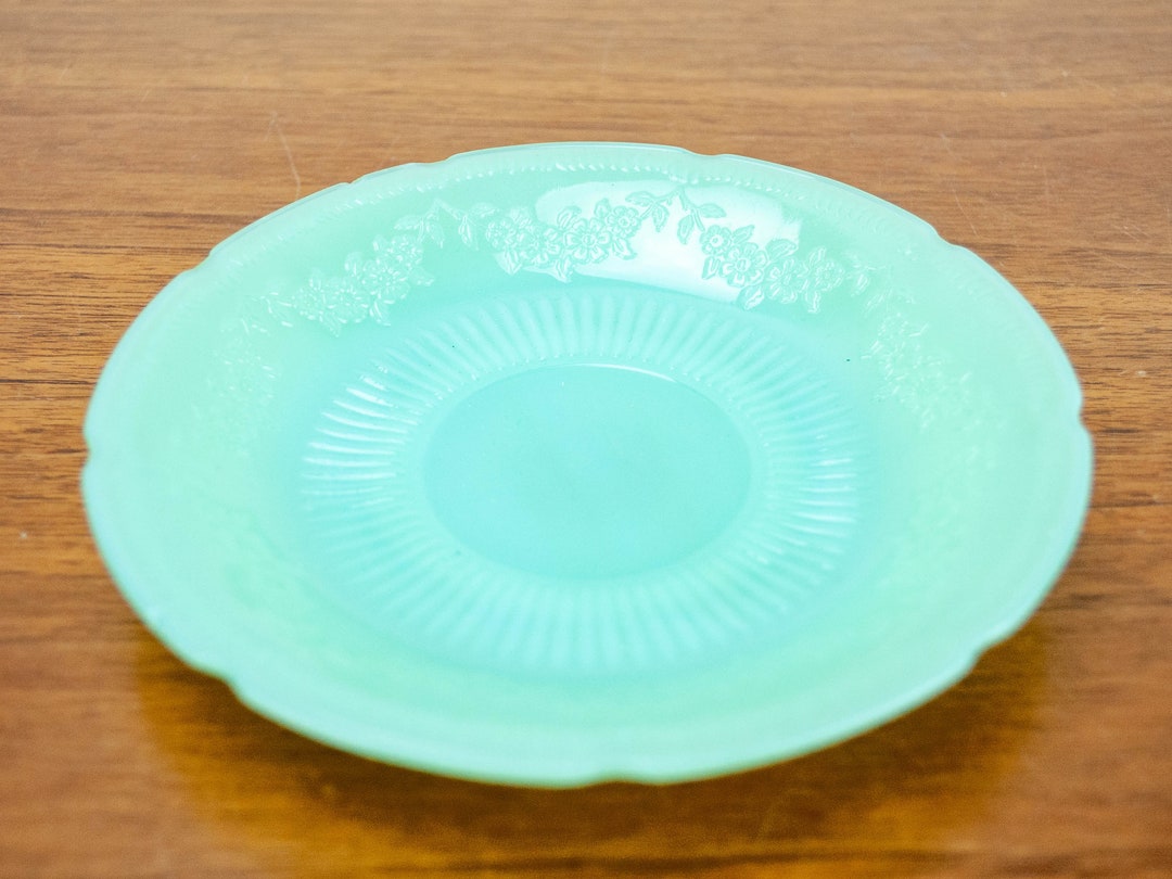 Fire King JADEITE Saucers. Excellent Condition. Alice Pattern Etsy