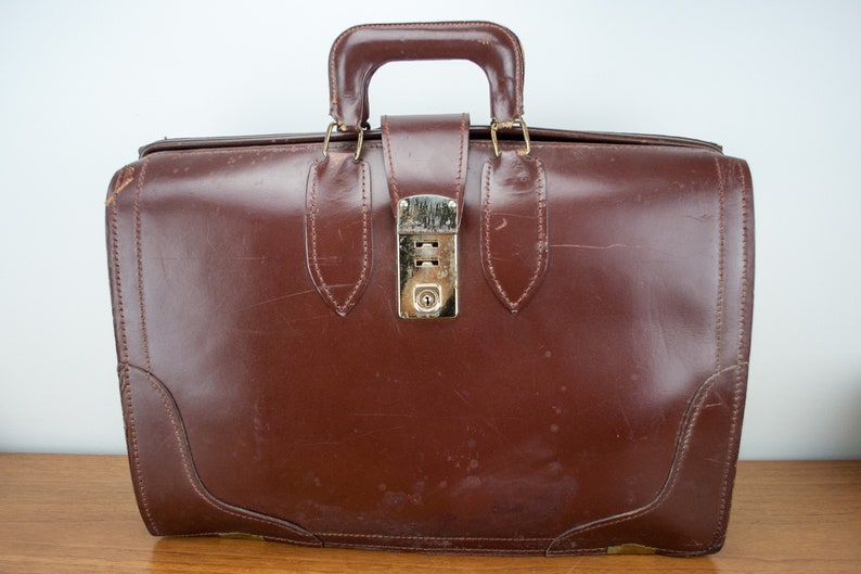 School Bag \u2013 Work Bag Laptop Bag Vintage Tan Burgundy Leather Briefcase Backpack