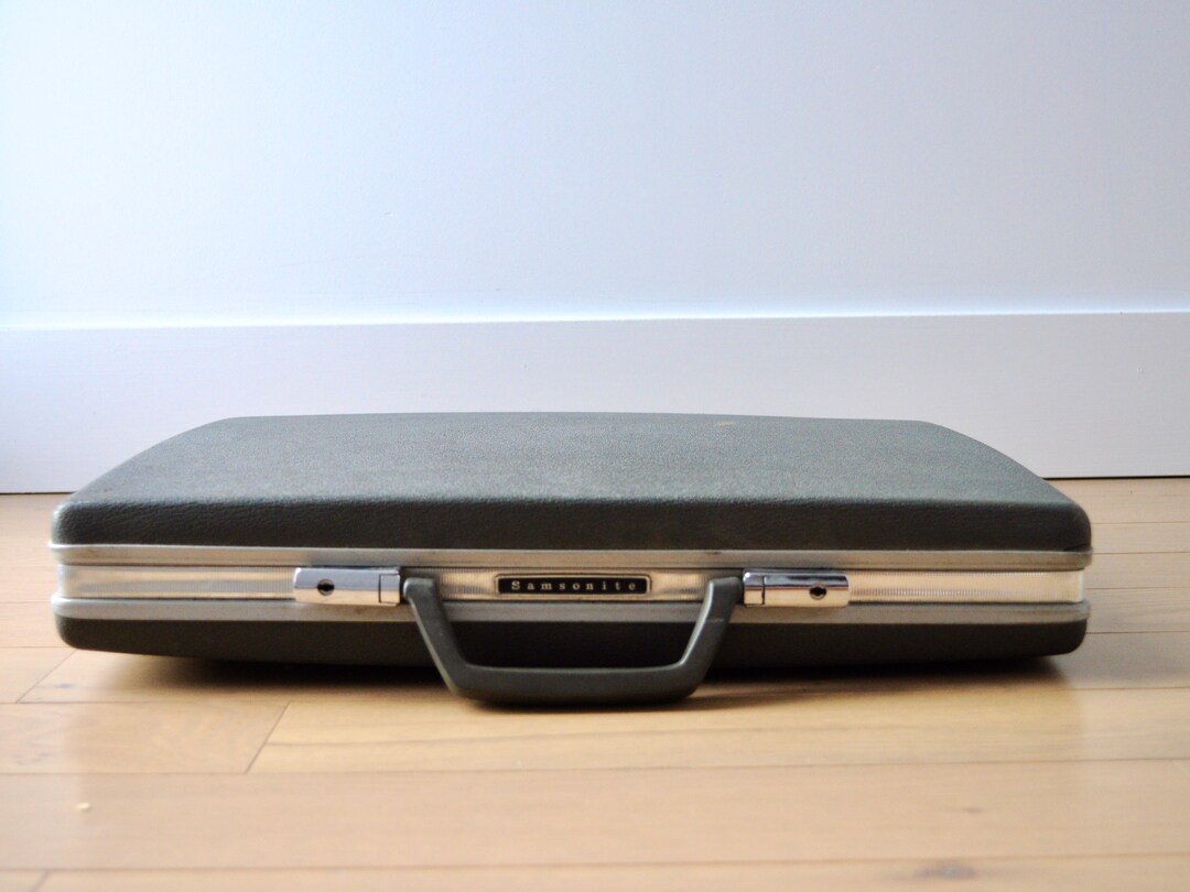 Vintage Black Briefcase Samsonite, Backpack School Bag Work Bag Laptop