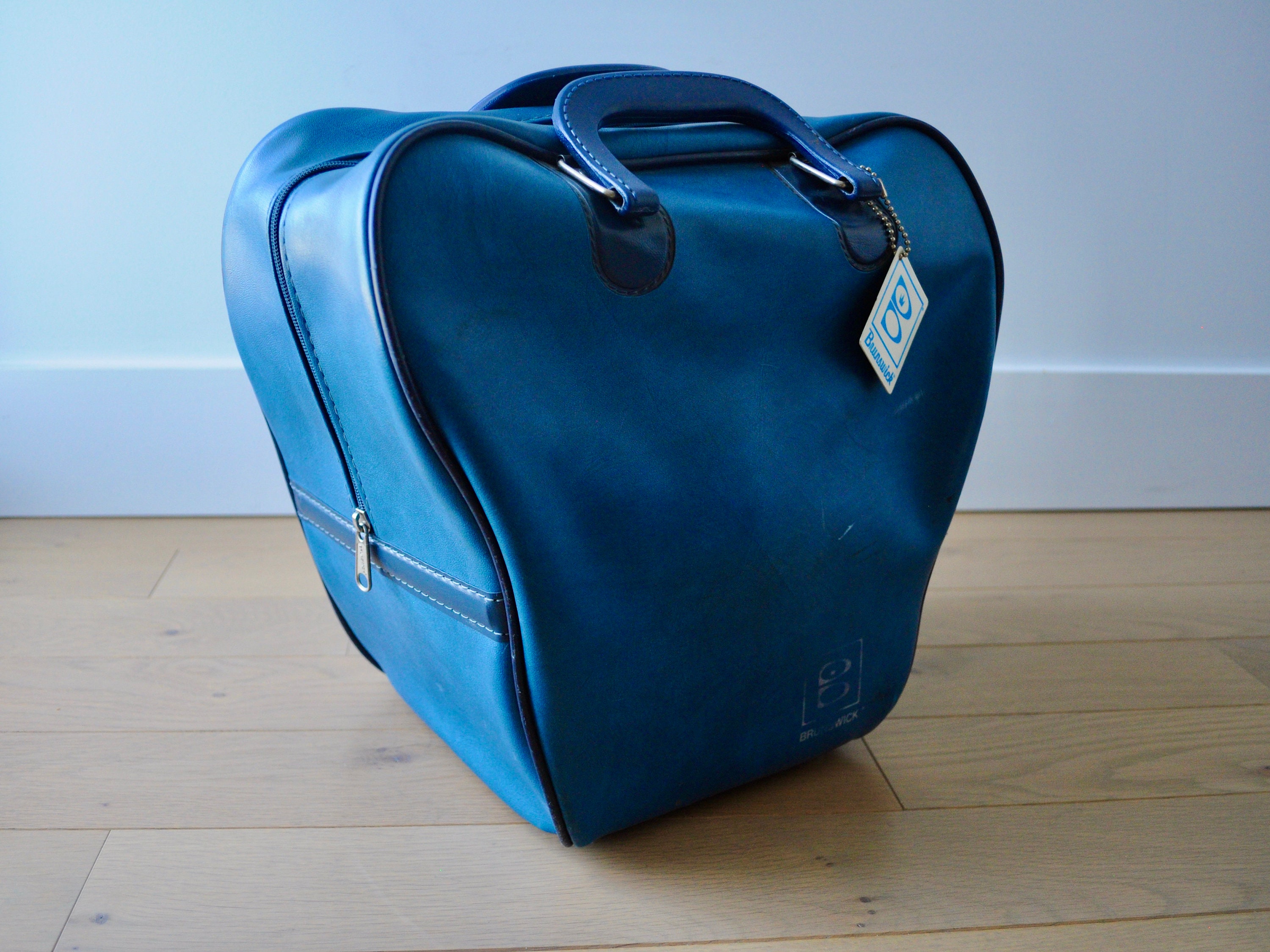 ヴィンテージ ブランズウィック ブルー ボウリング用具 キャリーバッグ