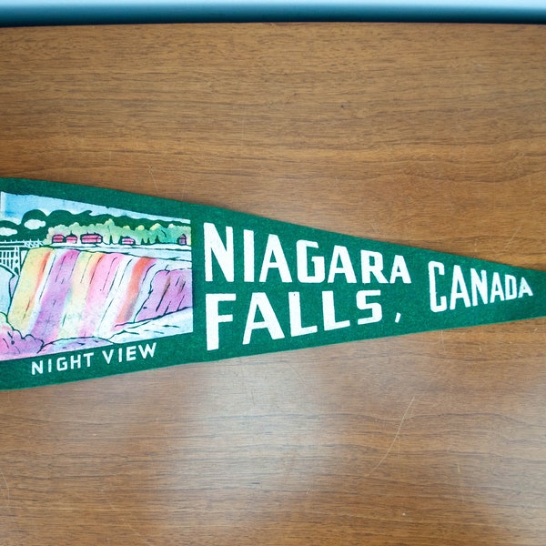 Fanion souvenir en feutrine de Niagara Falls, Ontario, Canada