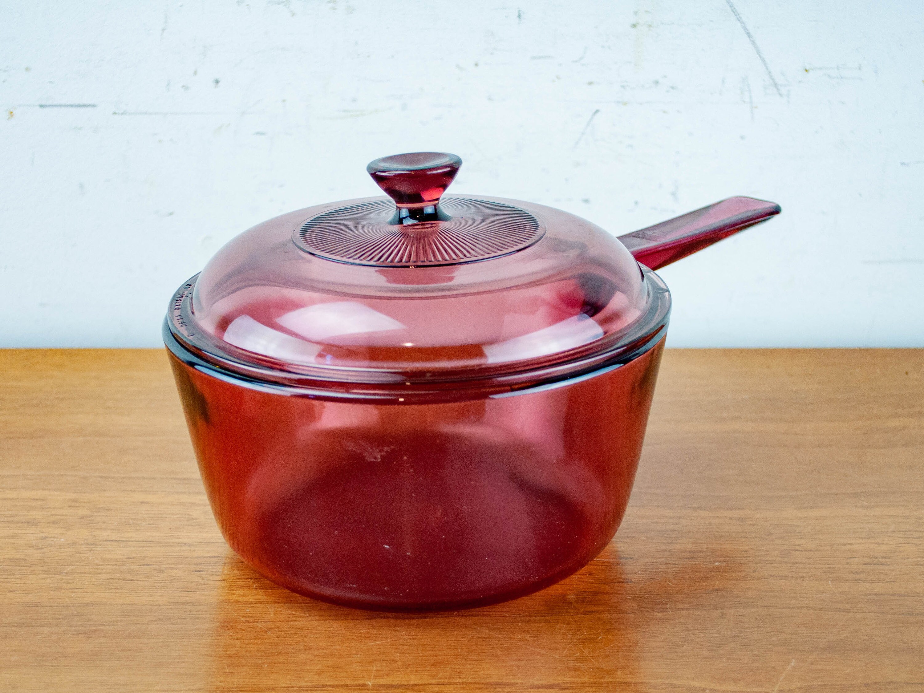 Corning Vision cranberryGlass Bakeware Set with Lids/Glass Etsy