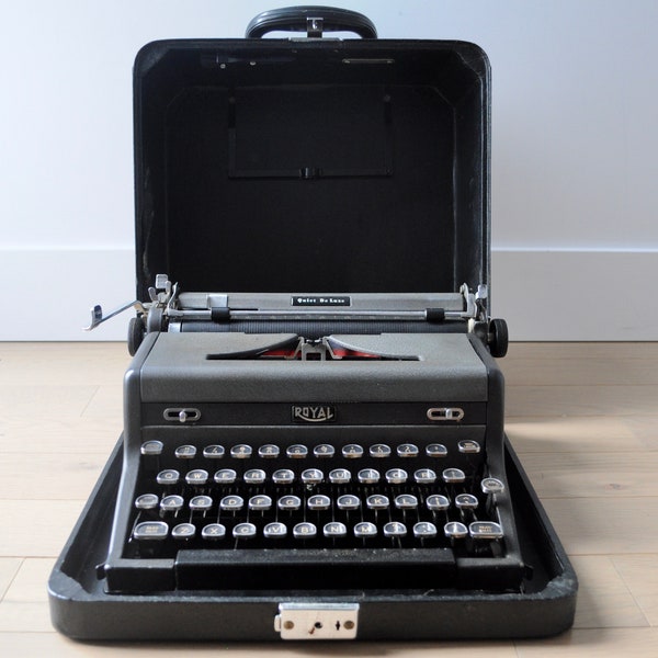 Machine à écrire Vintage portable Royal machine à écrire mécanique