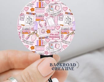 Bookish Badge Reel, Badge Holders, ID Holders