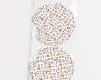 Car Coasters, Cute Fall Coffee Coasters