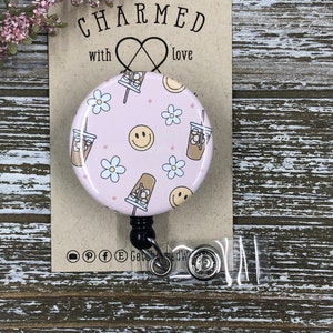 Badge Reels/Cute Badge Reels/Badge Reels Nurse/Smiley Face Badge Reel