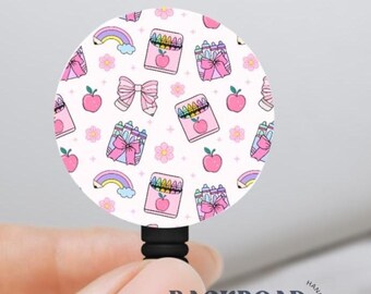 Back To School Teacher Badge Holder, Lanyards, ID Holder