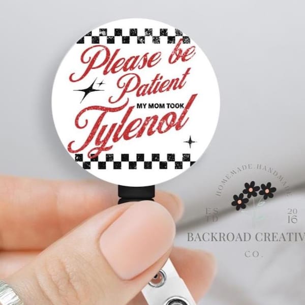 Nurse, Badge Holder, ID Holder, Retractable Badge Reel