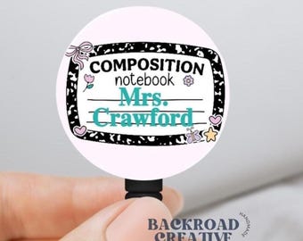 Personalized Teacher Badge Reel