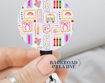Cute Badge Holder Teacher, School Lanyard, Badge Reels