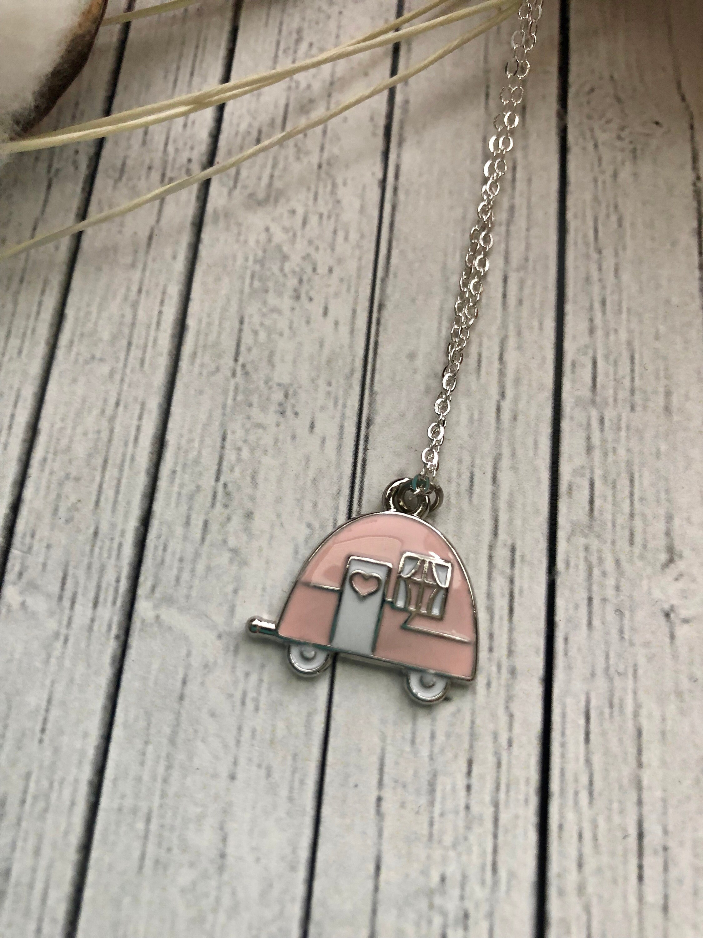 Camper Necklace/camping/camping Jewelry/love to Camp/vintage Etsy