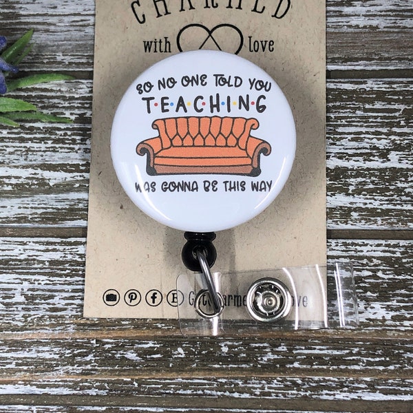 Fun Teacher Badge Holder/Teacher Badge Reel/Teacher Gifts