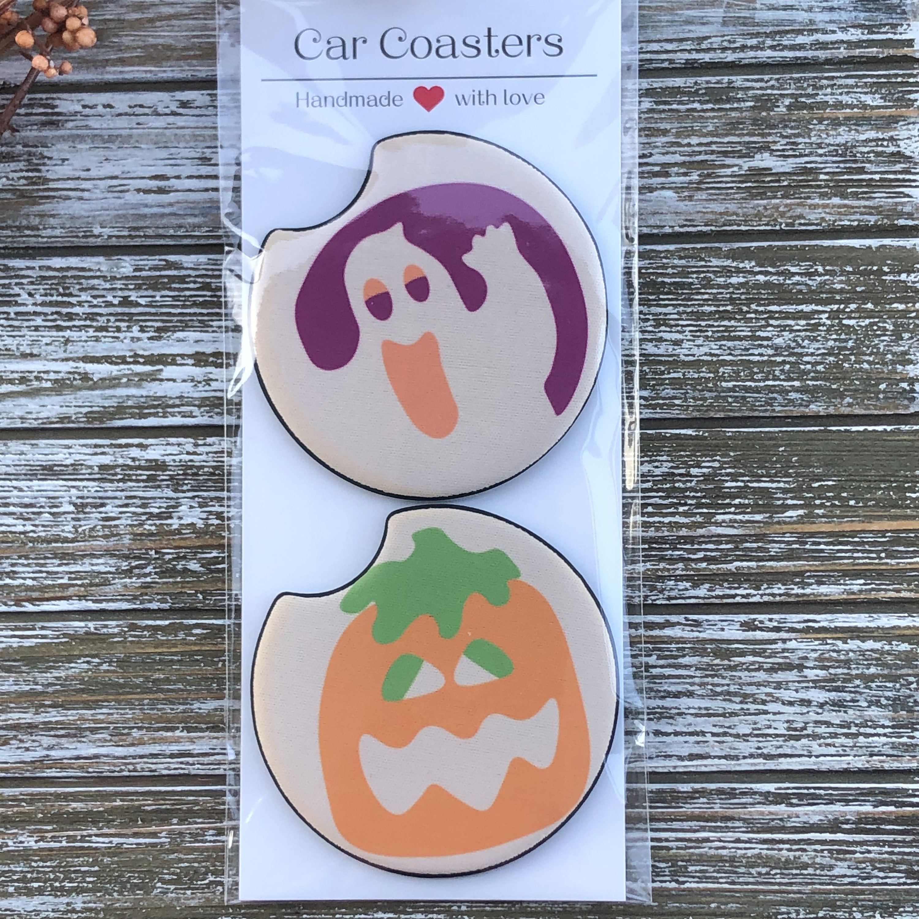 3D Halloween Car Coaster  Pumpkin Sublimation (2666136)