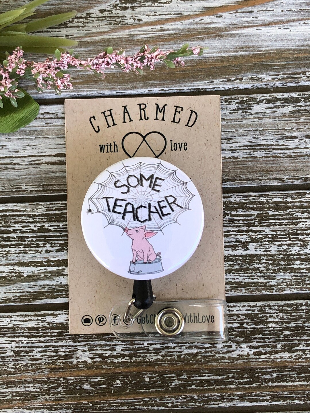 Cute Badge Reel for Teacher/some Teacher/teacher Badge Holders Etsy