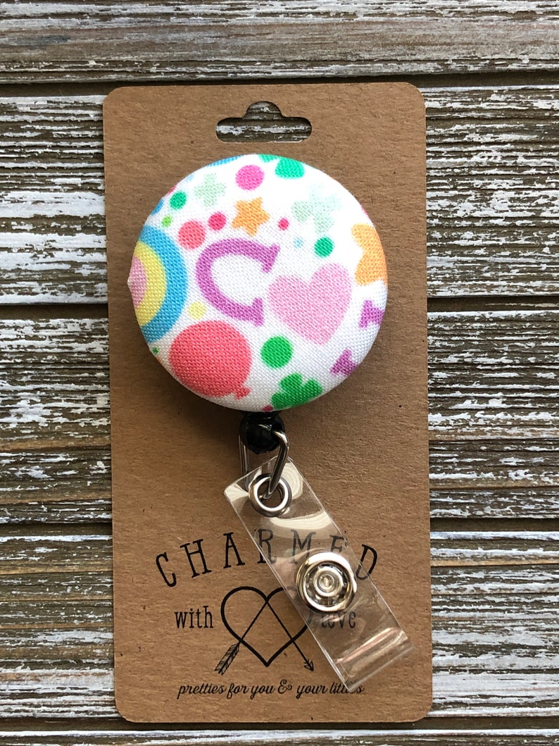 Cute Badge HolderSt Patricks Day Badge ReelLucky Badge ReelFabric Badge Holder