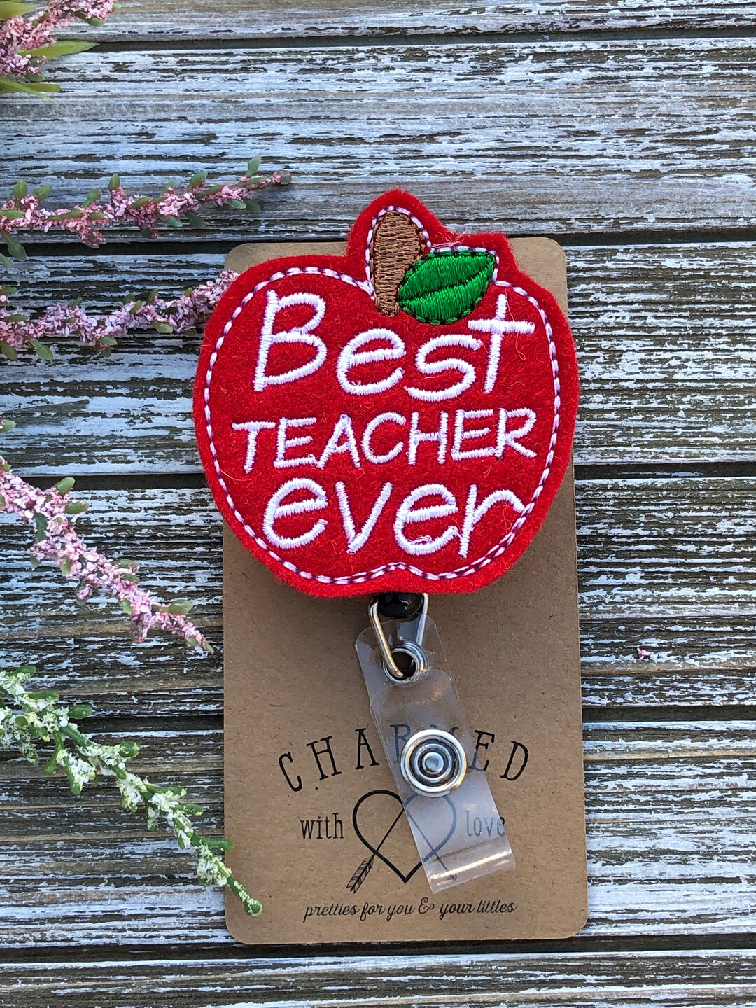 Teacher Badge Reels/teacher Badge Holders/lanyards/id Holders/best Teacher Ever/cute Badge