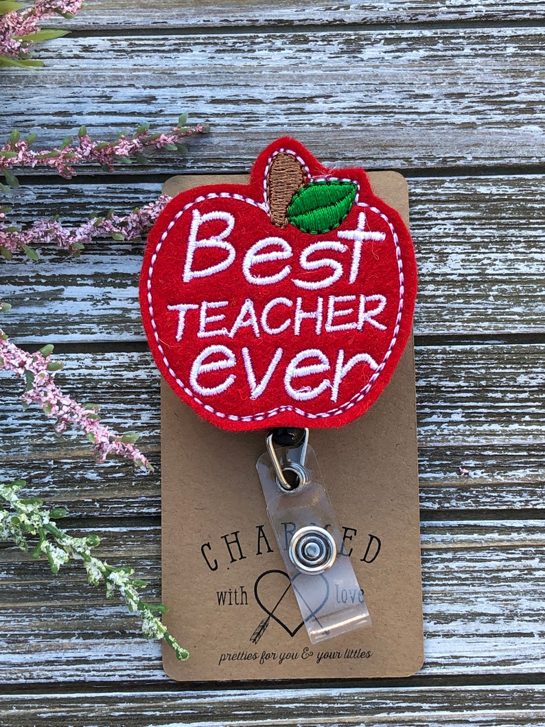 Teacher Badge Reels/teacher Badge Holders/lanyards/id Etsy