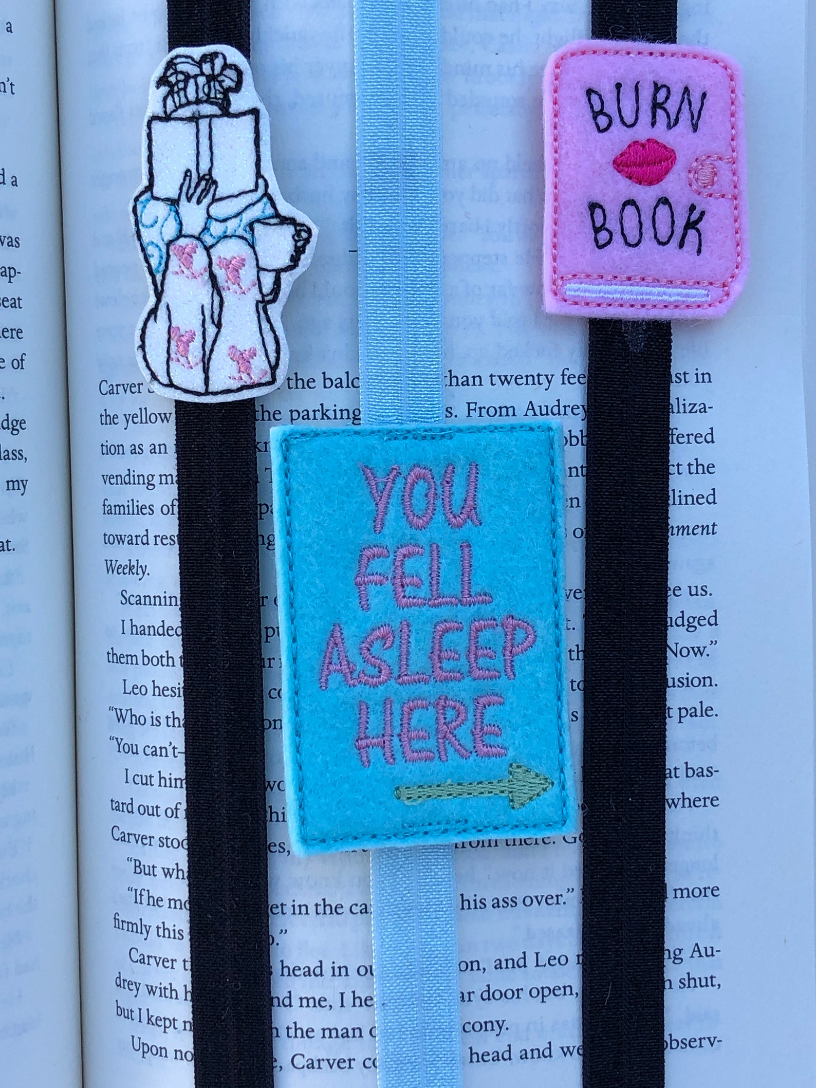 Cute Bookmarks/you Fell Asleep Here/bookmarks/book | Etsy